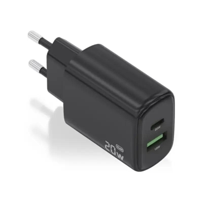 [AATCAT0500] Aisens Cargador GaN 20W 1xUSB-C PD3.0 Negro