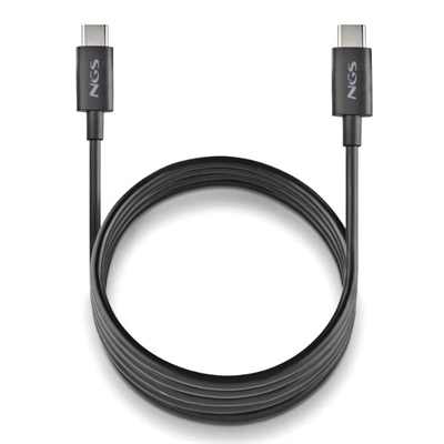 [AAOAAC0212] NGS CABLE CARGA RAPIDA USB-C A USB-C 1M NEGRO