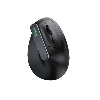 [FTRRIN0564] Nilox Ratón Wir Vertical Rec. Silen 1600 DPI Negro