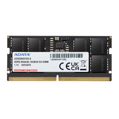[IMEMD50204] ADATA RAM AD5S560016G-S 16GB 5600Mhz DDR5 SODIMM