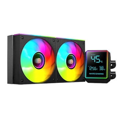 [IMIVEN0587] MARS GAMING Refrig. Líquida MLLCDPRO240 AIO Negro