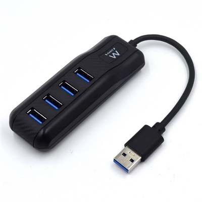 [AAOAUS0166] EWENT EW1138 Hub 4 Puertos USB 3.1 Gen1 (USB 3.0)