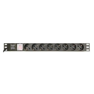 [ANEAAA0564] Gembird PDU, 8 tomas Schuko, 1U, 16A, cable de 3 m