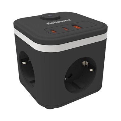 [AELREG0144] Fellowes Cubo Multienchufe USB Negro