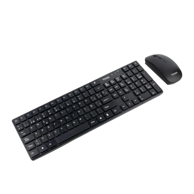 [FTRCTR0277] Tooq Teclado+Ratón TQKMW-3102 Slim inalámbr Negro