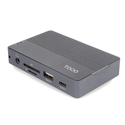 [AAACET0304] Tooq Caja Externa+HUB M.2 NGFF/NVMe USB3.2 Gen3
