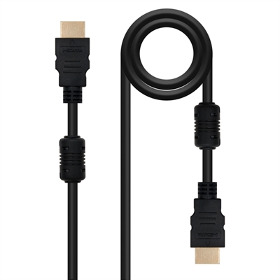 [APTAPC0841] Nanocable Cable HDMI con ferrita, M-M, negro, 1.8m