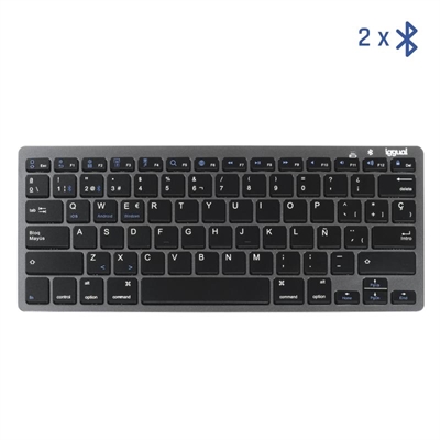 [FTRTEI0012] iggual Teclado Bluetooth Slim TKL-BT negro 2 canal