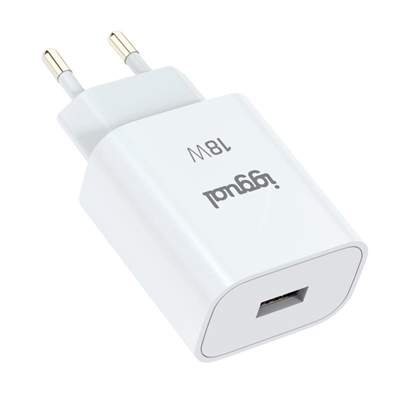[AATCAT0306] iggual Cargador 1xUSB-A carga rápida QC3.0 18W