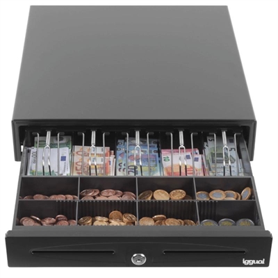 [APTACP0063] iggual Cajón Portamonedas IRON-70 44,5cm 5+8 negro