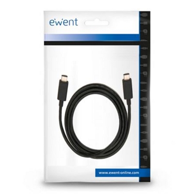 [AATCAT0313] Ewent Cable USB-C CARGA RÁPIDA 100W 20Gbps 4K 1m