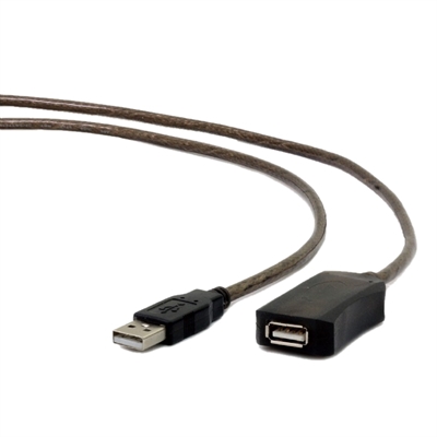[APTAPC0675] Gembird Cable Extensión Activo USB 10Mts Negro