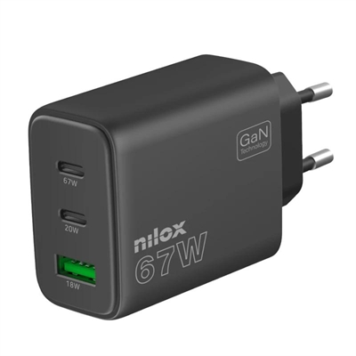 [AAOACR0331] NILOX CARGADOR 67W 2 USB-C USB-A