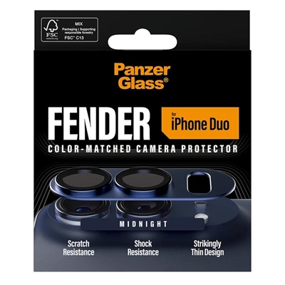 [AATFYC3657] PanzerGlass Fender Camera Prot iPhone Duo Midnigh