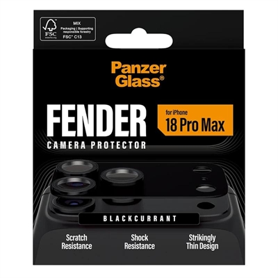 [AATFYC3659] PanzerGlass Fender Camera Prot  iPh 18ProMax Black