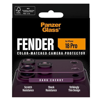 [AATFYC3661] PanzerGlass Fender Camera Protec iPh 18Pro Cherry