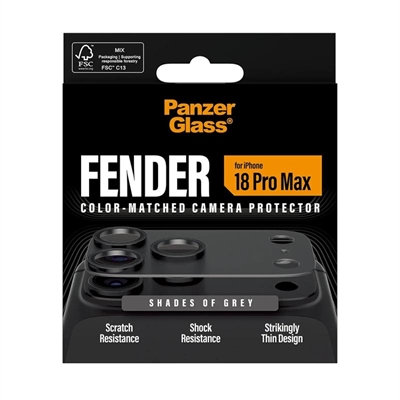 [AATFYC3665] PanzerGlass Cam Prot. iPhone 18Pro Max Fender Grey