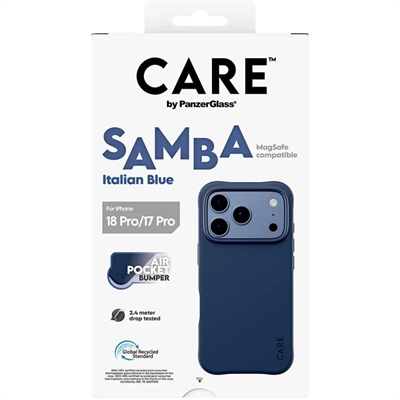 [AATFYC3672] Care Samba Case ItalianBlue MagSafe iP 18Pro 17Pro