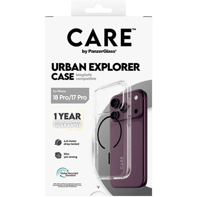 [AATFYC3683] Care Urban Case Trans Black MagSafe iP 18Pro 17Pro