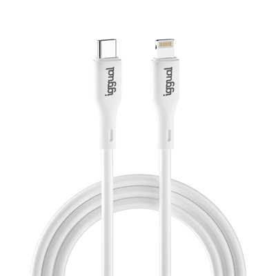 [AATCAT0315] iggual cable USB-C/Lightning 100 cm blanco Q3.0 3A