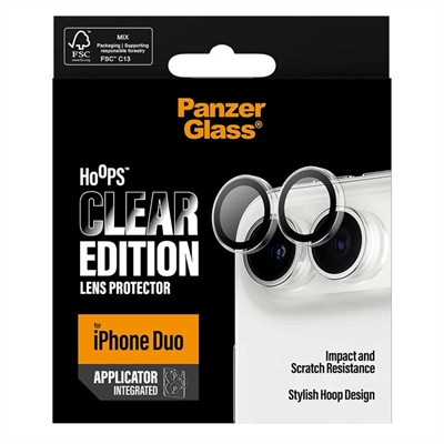 [AATFYC3655] PanzerGlass Hoops Camera Prot iPhone Duo Transpare