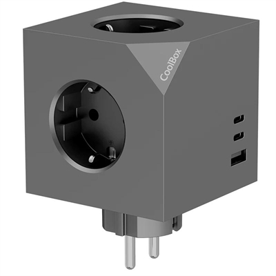 [AELREG0147] Coolbox CUBIK Base 3 Enchufes Carga USB C+A