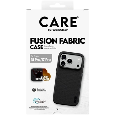 [AATFYC3698] Care Fusion Fabric Case Black MagSafe iP 18Pr 17Pr