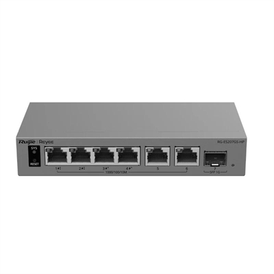 [NSWSSO0429] Reyee RG-ES207GS-HP Switch Cloud 2P PoE++ 2P PoE+