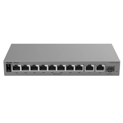 [NSWSSO0434] Reyee RG-ES211GS-P Switch Cloud 8P PoE + 2P 1G + 1
