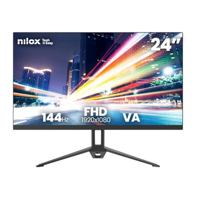 [FMOMLE1227] NILOX NXM24FHD14411 Monitor 24" FHD VA 144Hz Negro