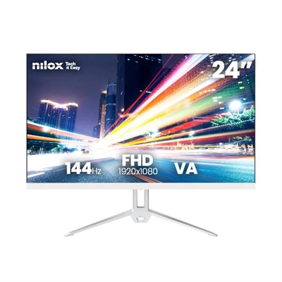 [FMOMLE1228] NILOX NXM24FHD14411W Monitor 24" FHD VA 144Hz Blan