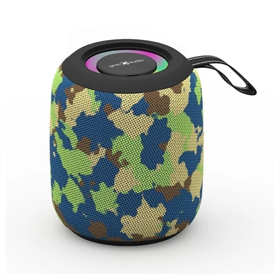 [MAUAPO0634] Gembird Altavoz BT Efecto Luz LED RGB Camuflaje