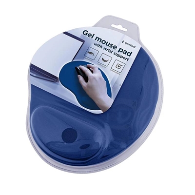[APTAPC1284] Gembird Alfombrilla de Gel con reposamuñecas Azul