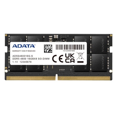 [IMEMD50012] ADATA RAM AD5S480016G-S SO DIMM 16GB 4800Mhz DDR5