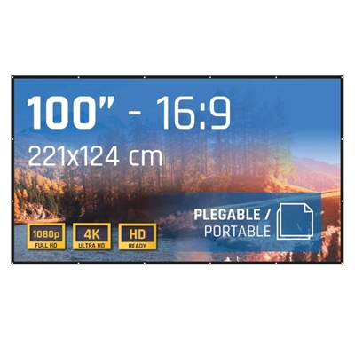[MPRPAY0062] iggual Pantalla plegable ECO-COST 100" 16:9