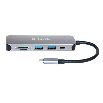 [AAOAUS0202] D-Link DUB-2325 5-in-1 USB-C Hub Card Reader