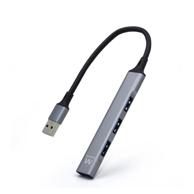 [AAOAUS0213] EWENT Hub Slim Usb 4 puertos