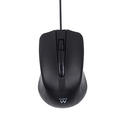 [FTRRCA0756] EWENT Raton Usb 1000dpi 1.2mt Negro