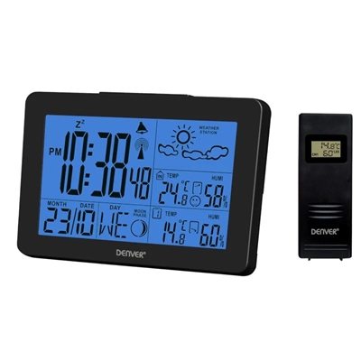 [EPELIM0055] Denver WS-530 Estación meteorológica int/ext BLACK