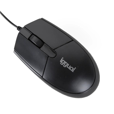 [FTRRCA0758] iggual Ratón óptico COM-BASIC3-800DPI negro