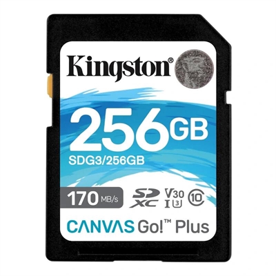 [MTMSDM0286] Kingston Canvas Go! Plus SD 256GB class 10 U3 V30