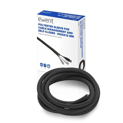 [APTAPC1135] Ewent Manguito de poliester auto-cierre 3000X13mm