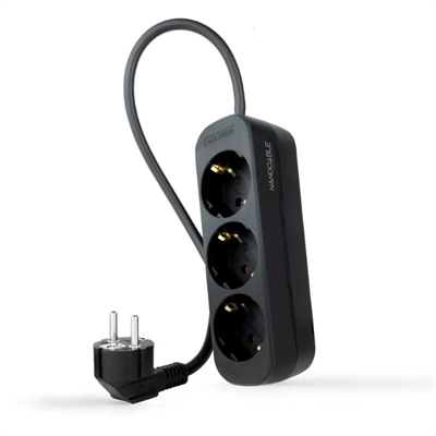 [AELREG0108] Nanocable Regleta de Enchufes 4 Tomas 1.4 m Negro