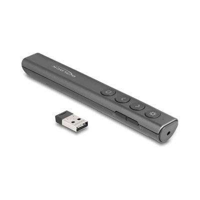 [AISATV0368] Delock Presentador Láser USB antracita