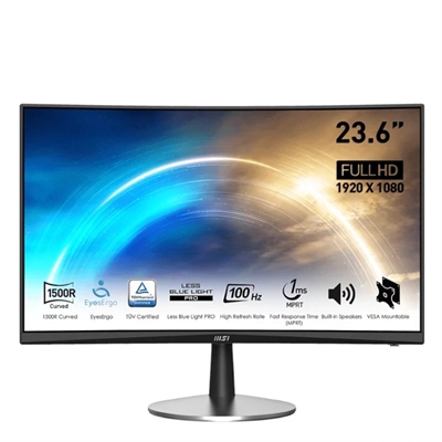 [FMOMLE0829] MSI MP2422C Monitor 23.6"100hz 1ms VGA HDMI MM cur