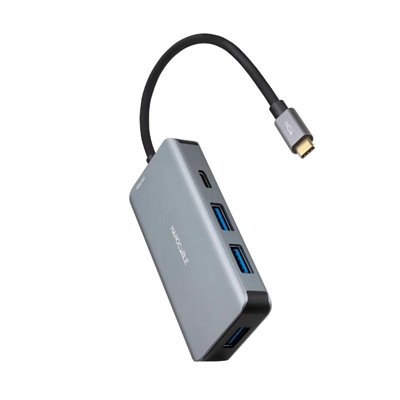 [AAOAUS0226] Nanocable Hub USB-C 3xUSB3.0+USB-C+USB-C PD 15cm