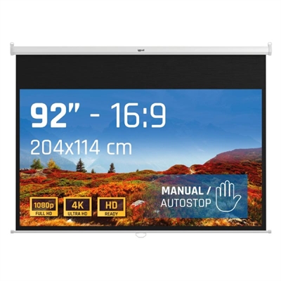 [MPRPAY0071] iggual Pantalla manual 16:9 92" 203x114 cm