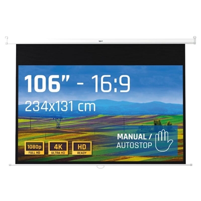 [MPRPAY0072] iggual Pantalla manual 16:9 106" 234x131 cm