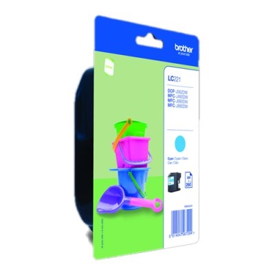 [CCICTO0536] Brother Cartucho LC221CBP Cyan