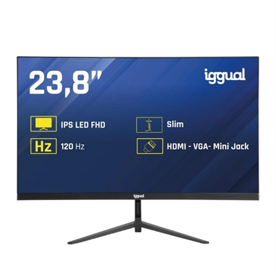 [FMOMLE0886] iggual Monitor 24" IPS 1ms FHD 120Hz VGA HDMI Slim